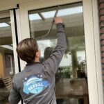 Glazen wassen schuifpui